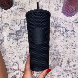 Black studded Starbucks tumbler
